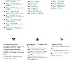 International Pharmacy | Locus Pharmacy Delivers Generic Prescription Drugs, Generic Lipitor, Generic Singulair, Generic Nexium, Generic Celebrex and More! - locuspharma.com